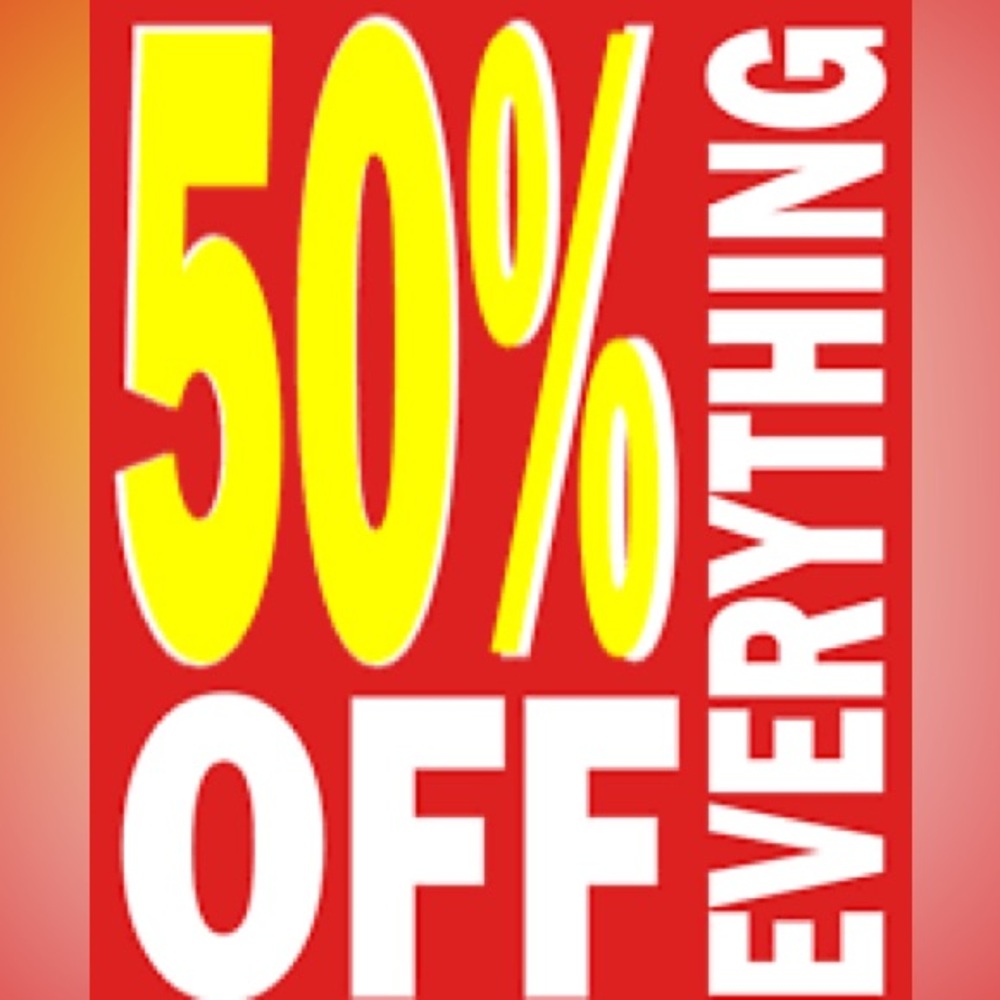 All offers at 50% of list price will be accepted